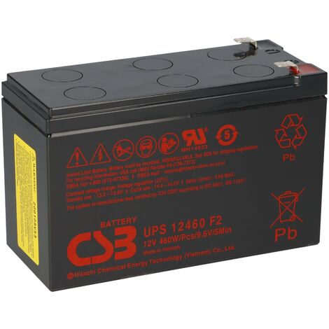 CSB AGM Bleiakku 12V 9,3Ah UPS12460 F2 extrem hochstrom Akku