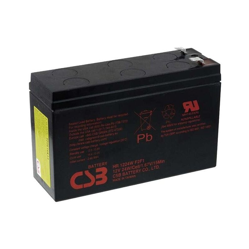 

CSB Batería plomo de alta descarga HR1224WF2 12V 24W