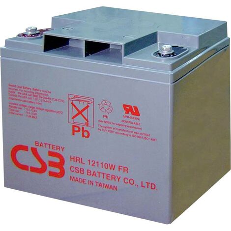 CSB Battery HRL 12110W high-rate longlife HRL12110W-FR Batterie au plomb 12 V 28 Ah plomb (AGM) (l x H x P) 166 x 175 x 125 mm raccord à vis M5 sans A601952