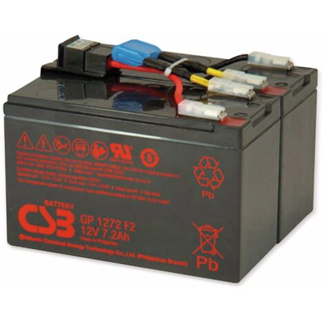 CSB Blei-Akkumulator, 24 V-, 7,2 Ah, geeignet für APC RBC48