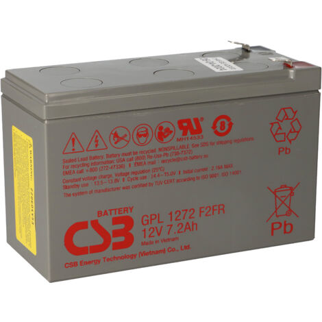 CSB Bleiakku GPL1272 F2-FR 12V 7,2Ah wartungsfrei