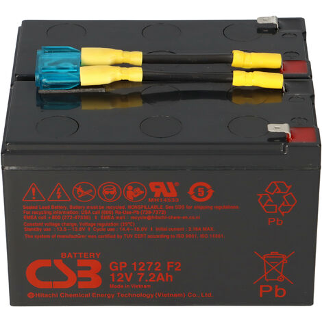 CSB-SCD9 SCD9 kompatibler Akkusatz geeignet für APC RBC9 Plug & Play