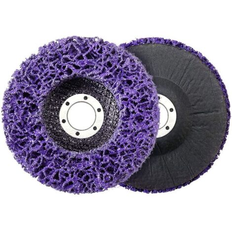 CSD Reinigungsscheiben, Schleifscheibe für Winkelschleifer, 2 Stück, Edelstahl-Reinigungsscheibe, 115 mm, Schleif-Reinigungsscheibe CSD