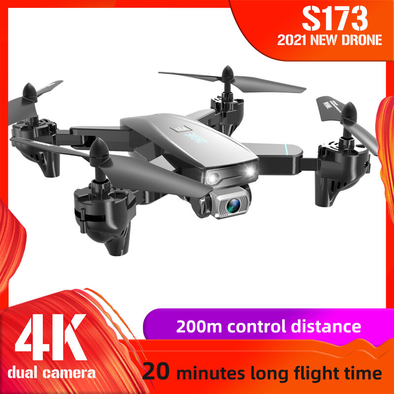 

CSJ S173 RC Drone con camara 4K Camara dual WiFi FPV Quadcopter plegable con funcion Trayectoria Vuelo Modo sin cabeza Paquete de bolsa de