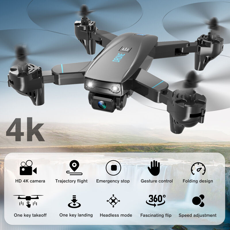 

CSJ S173 RC Drone con camara 4K WiFi FPV Quadcopter plegable con funcion Trayectoria Vuelo Modo sin cabeza Paquete de bolsa de almacenamiento de