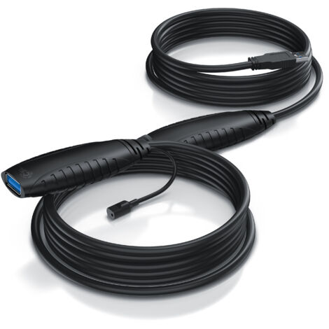CSL 10m USB 3.2 Repeaterkabel Verlängerungskabel aktiv - USB 3.2 Gen1 - Repeater Verlängerung Verstärker Kabel