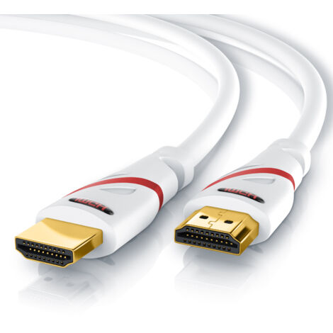 CSL 8k HDMI Kabel 2.1, 4K Ultra HD, UHD, Full HD, 3D, ARC, High Speed mit Ethernet, HDMI Typ A - 0,25m