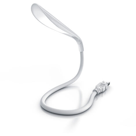 CSL LED Lampe flexibel mit Schwanenhals Leselampe mit USB Anschluss