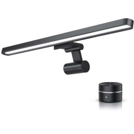 CSL LED Monitorlampe, Bildschirmlampe mit Fernbedienung, Schreibtischlampe, Screenbar, 8W, Monitor Lampe, mehrere Helligkeitsstufen, 3 Lichtfarben