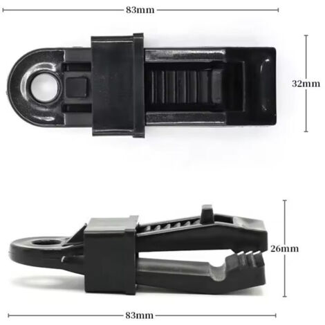CSPARCV 24-teiliges Zeltplanen-Clip-Set, verstellbare Zeltplanen-Clips, Planenklemmen, Markisen, Planen, Camping, Wohnwagenmarkisen