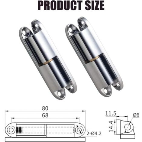 CSPARCV 4 pezzi Cerniere per porte a vite, cerniere per porte, cerniera per ristrutturazione, cerniera per ante di armadi, per ferramenta per mobili domestici, protezione per ante di armadi e cassetti