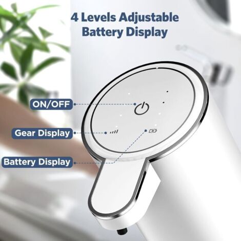 CSPARCV Dispenser automatico di sapone, dispenser da 380 ml con sensore di movimento a infrarossi, montaggio a parete, ricaricabile tramite USB, impermeabile, adatto per cucina e bagno