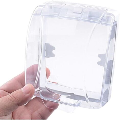 CSPARCV Pack of 2 Waterproof Doorbell Covers, Transparent Rainproof Protective Cover, Rainproof Box, Suitable for Outdoor Use, Waterproof Button Cover