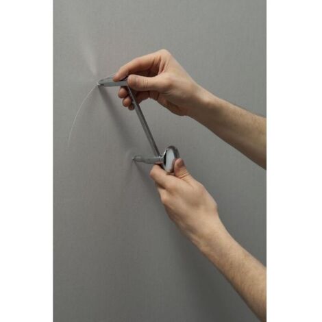 CSPARCV Schneidzirkel, 25 bis 400 mm Durchmesser – Präzisionskalibrierung – Verstellbare Spitze – Leicht ablesbare Messwerte, Silber