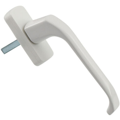 CSPARCV Set di 3 maniglie per finestre in alluminio pressofuso, colore bianco, lunghezza 38 mm