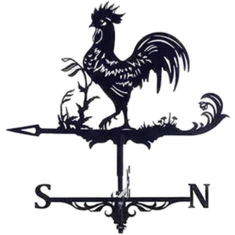 CSPARCV Wetterfahne aus Metall – Hahn-Design – Lagerware in Frankreich/Schneller Versand