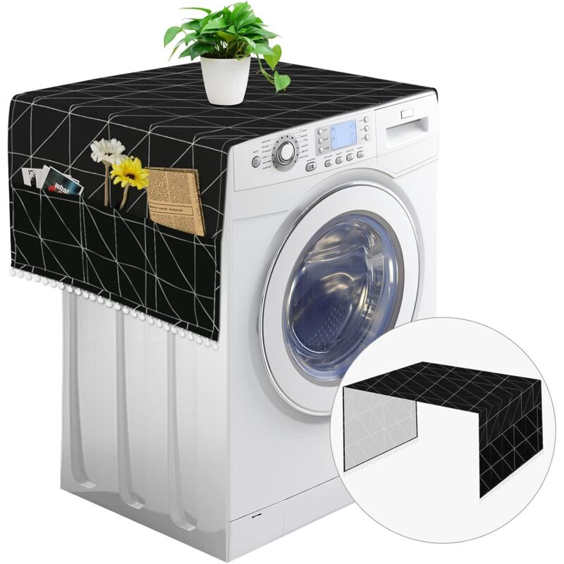 1 funda protectora para frigorífico de 130 x 55 cm, funda protectora para frigorífico con bolsa de almacenamiento, funda protectora para lavadora