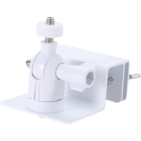 CSPARKV 1 Pack Weatherproof Gutter Bracket for Ring Panel - Universal Screw-in Wall Mount - Outdoor Mounting Accessories for Ring Panel (White)