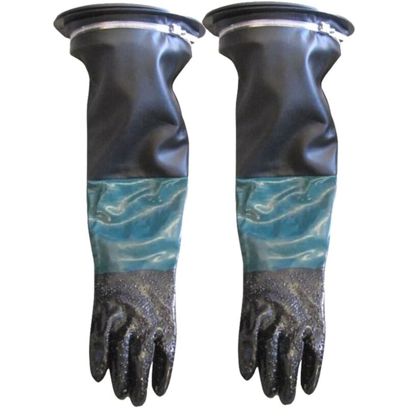 CSPARKV 1 paire de gants de sablage en P de 60 cm avec