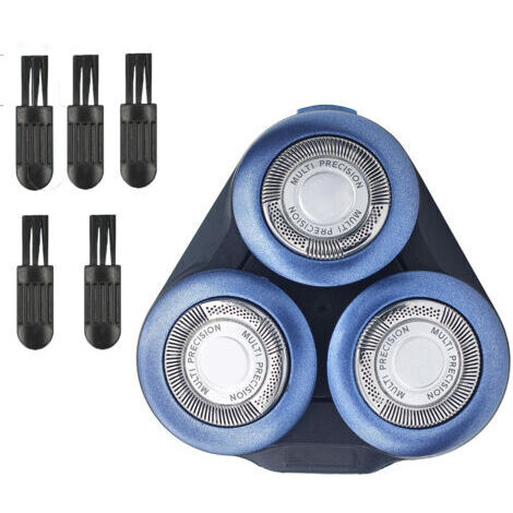 CSPARKV 1 paquet Tête de rechange compatible avec les rasoirs électriques Philips série 5000 S5079 S5079 S5082 S5050, têtes de rasage accessoires (Livré avec 5 petites brosses)