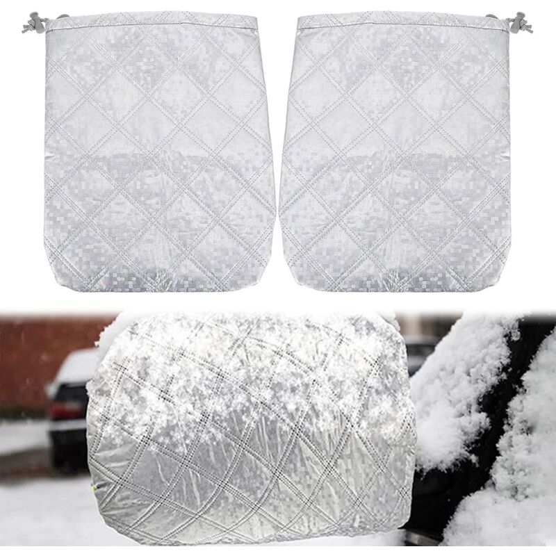 CSPARKV 1 par de cubiertas para espejos laterales de coche, cubierta protectora para nieve para espejos laterales de coche, funda protectora para