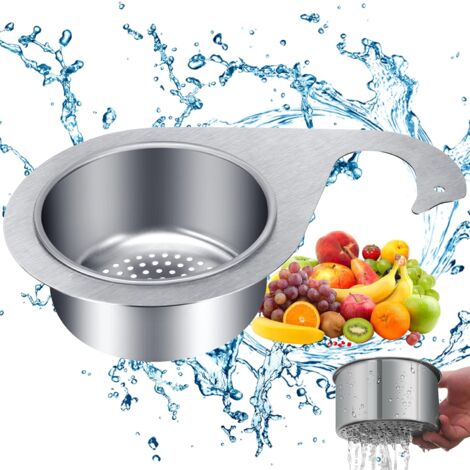 CSPARKV 1 Piece Swan Shape Stainless Steel Sink Strainer,Kitchen Sink Strainer,Detachable Multi-Function Drain Basket for Filtering Kitchen Waste and Washing Vegetables