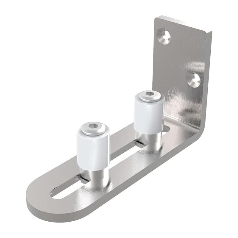 Csparkv - 1 pièce)Guide de sol réglable pour porte coulissante en acier inoxydable Envoyer les outils d'installation