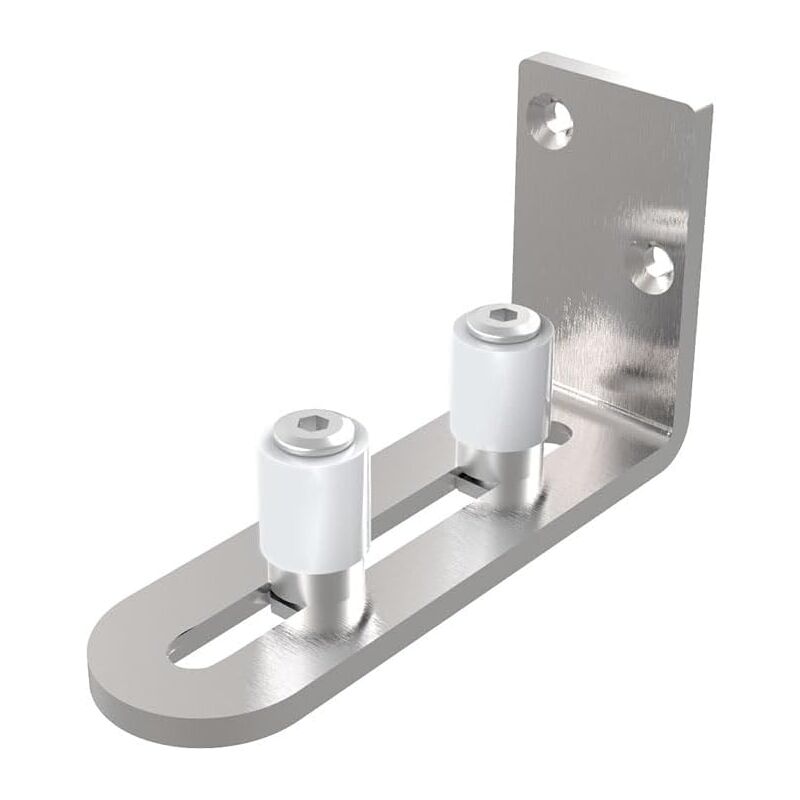 Csparkv - 1 pieza) Guía de piso para puerta corrediza ajustable de acero inoxidable. Envíe herramientas de instalación