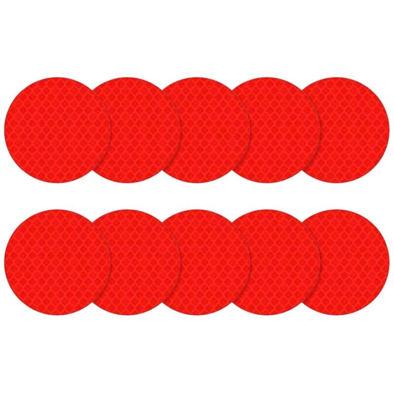 Csparkv 10 Pcs Reflective Strips - Reflective Tape High Visibility Waterproof Safety Stickers For Car, Warning Tape Motorcycle Decoration Safety Reflective Tape,