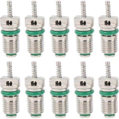 CSPARKV 10 Pièces Noyau De Valve De Climatisation, R134a Pièce De Climatisation Automobile Noyau De Valve Kit De Noyau De Valve De Climatisation pour La Plupart des Voitures