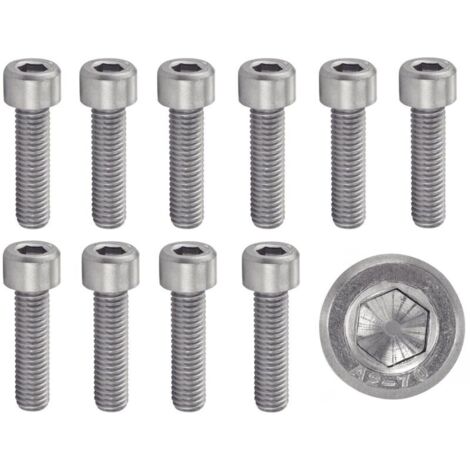 CSPARKV 100 Pcs M5x20 mm tête cylindrique  Vis M5 x 20mm CHC à 6 pans creux (clé allen)  Acier Inoxydable A2-70 (V2A/304)  ISO 4762 / DIN 912