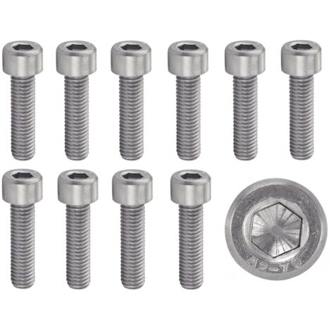CSPARKV 100 Stück M5 x 20 mm Zylinderkopf  M5 x 20 mm CHC 6-Punkt-Innensechskantschraube (Inbusschlüssel)  Edelstahl A2-70 (V2A/304)  ISO 4762 / DIN 912