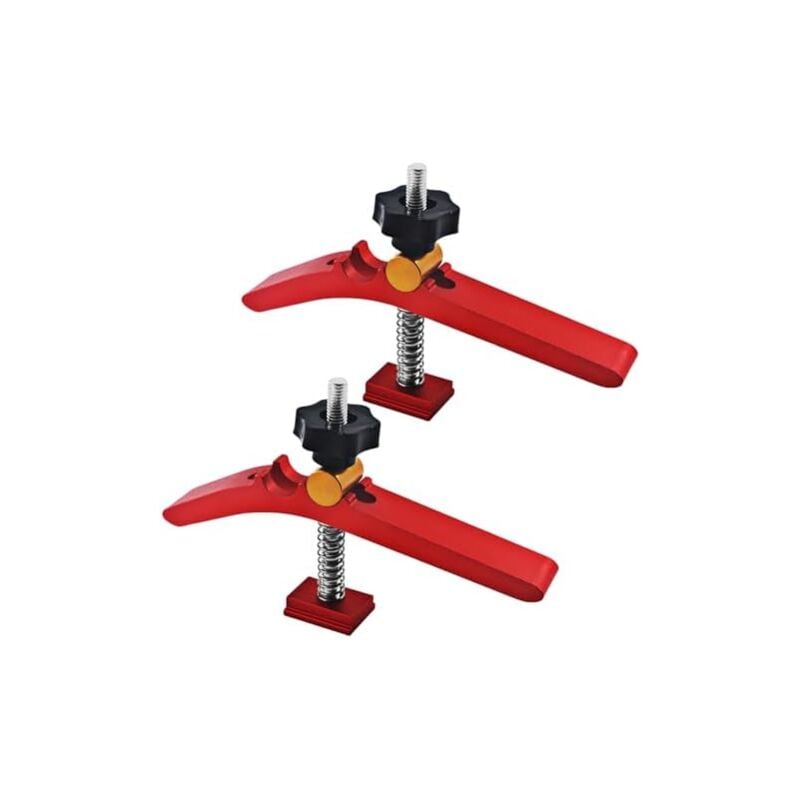 Csparkv - 100x160mm 2pcs T-Track Clamp, t Track Clamp, Rail t Track Pince De Serrage Pince De Maintien En t Pince à Rainure En t Alliage D'aluminium