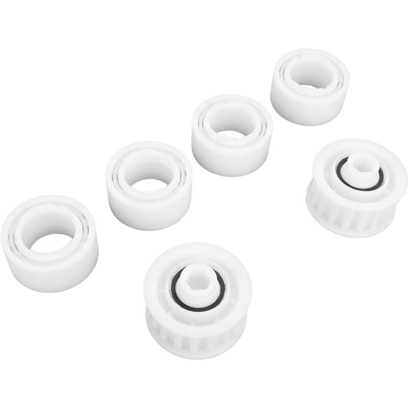 Csparkv - 12×18×4.8cm)Lot de 4 Roues de Guidage de Rechange pour Nettoyeur de Piscine avec 2 Engrenages de Poulie pour pour Accessoire de Nettoyeur