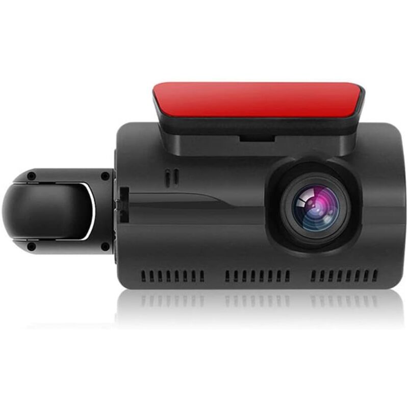 Csparkv - 1296P dvr Dash Camera Voiture,Front & Inside Dual Camera Voiture Dashcam Enregistreur de Conduite avec Ecran ips de 3 Pouces avec Vision