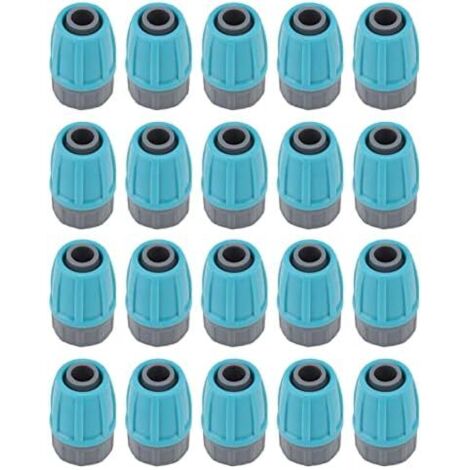CSPARKV 15 piezas de 16 mm, conectores de tuerca de seguridad para mangueras de riego, accesorios de riego por goteo, adaptador de conectores de púas de bloqueo, accesorio de manguera de riego por got