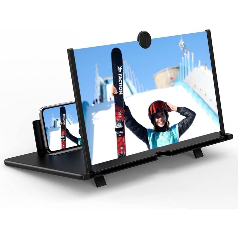 16Pouces Loupe d'écran de Smartphone,agrandisseur ecran Telephone Haute Définition est Compatible avec Tous Les Smartphone,Loupe d'écran de Téléphone
