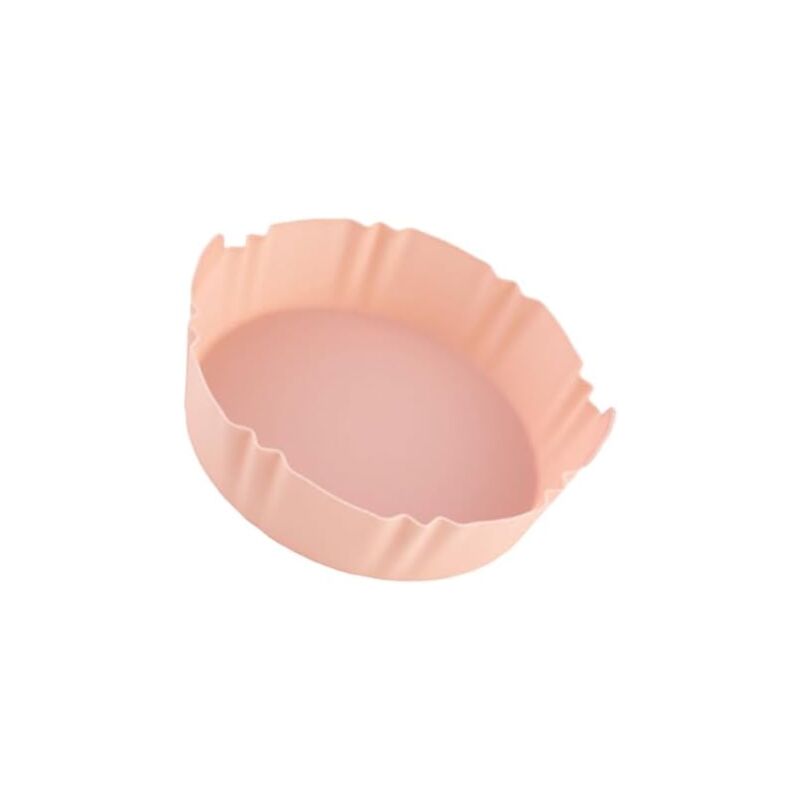 Csparkv 17.2x4.6cm Baking Sheet Household Air Fryer Mat Silicone Baking Sheet For Air Fryer Reusable Air Fryer Mat Pink Silica Gel - 86211411
