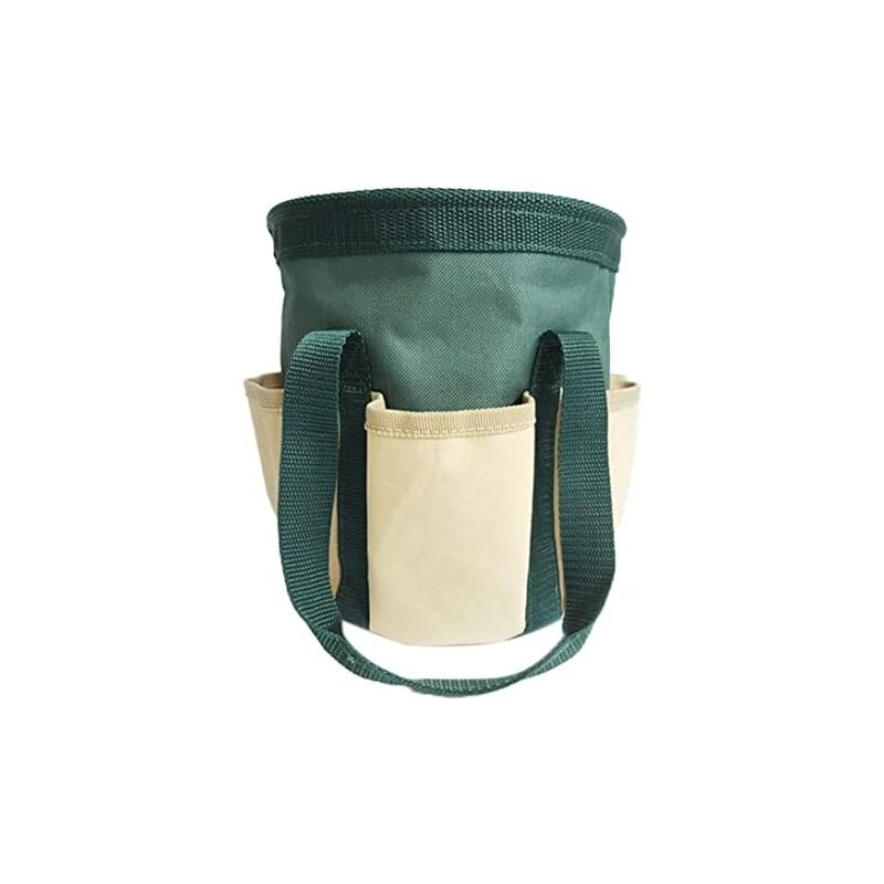 Csparkv - 19x21.5CM Porte-Outils de Jardin Sac à Outils de Jardin Robuste Sac fourre-Tout Organisateur d'outils de Jardinage avec 6 Poches pour
