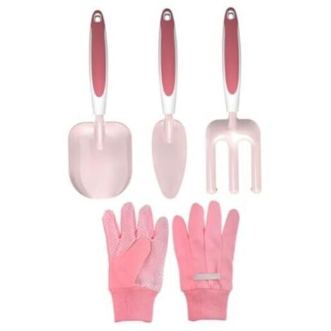 CSPARKV 2 ensembles de 8 pièces Ensemble de Jardinage pour Enfants, Ensemble de Jardinage pour Les Tout-Petits comprennent des Gants, Une Pelle, Un râteau, des Outils de Jardinage pour Enfants, Un Pet
