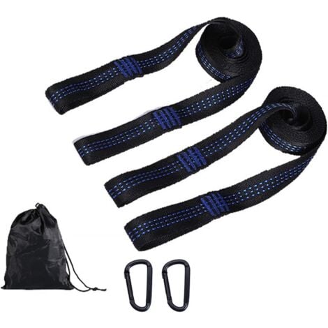 CSPARKV 2 Pack 2m Hammock Straps, Hanging Chair, Hammock Hanging Hardware, for Outdoor Camping, Tree Accessories, Yoga Swing