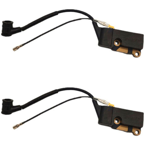 CSPARKV 2 pack Bobine d'Allumage Module pour Tronçonneuse 4500 5200 5800 45cc 52cc 58cc, Module de Bobine d'allumage Tronçonneuse Accessoires Pièces de Rechange Professionnelles