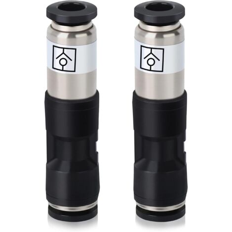 CSPARKV 2 Pcs 8mm Compressed Air Check Valve Connectors, Airflow Push to Connect Fittings