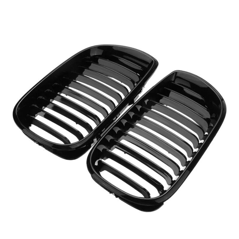 2 pcs Grille de Rein Avant Noir brillant pour bmw Série 3 E46 quatre portes 02-05 - Csparkv