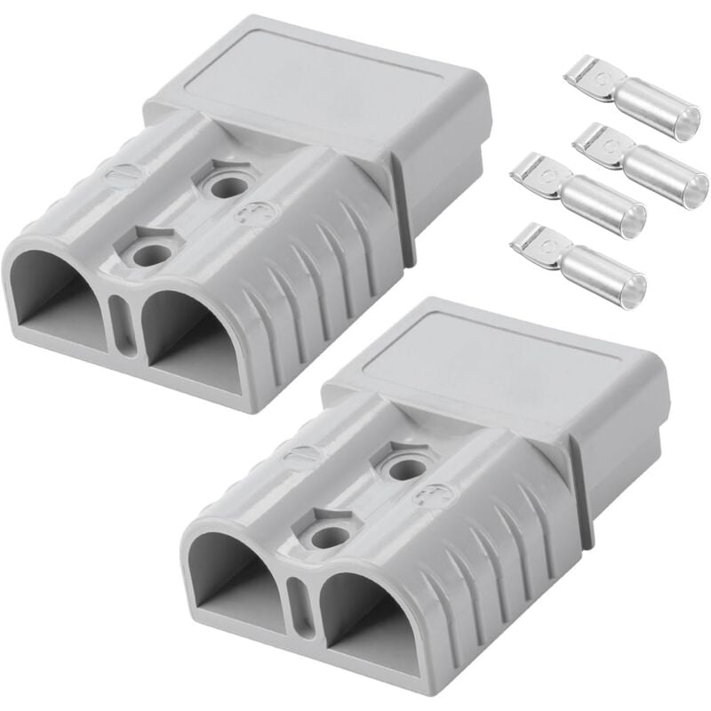 Csparkv - 2 pièces Connecteurs de Bornes de Batterie Voiture, 120A 600V Prise de Connecteur Rapide de Batterie, Cosse de Batterie Rapide Voiture,