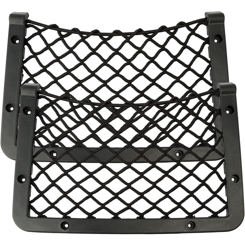 2 Pièces Filet Rangement pour Camping Car Sac Pocket Organizer de Voiture Sacs de Rangement en Filet pour Coffre de Voiture Filet de Rangement de
