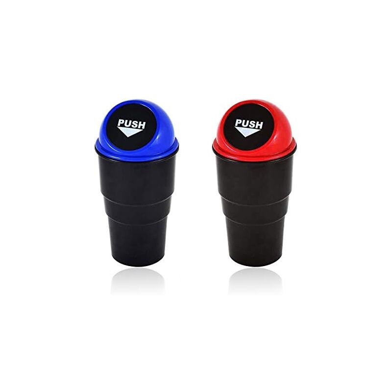 Csparkv - 2 Pièces Poubelle Auto Voiture Petite Poubelle de VoitureStockage des Déchets AutomobilesMini Organisateur de Boîte de Rangement Conteneur