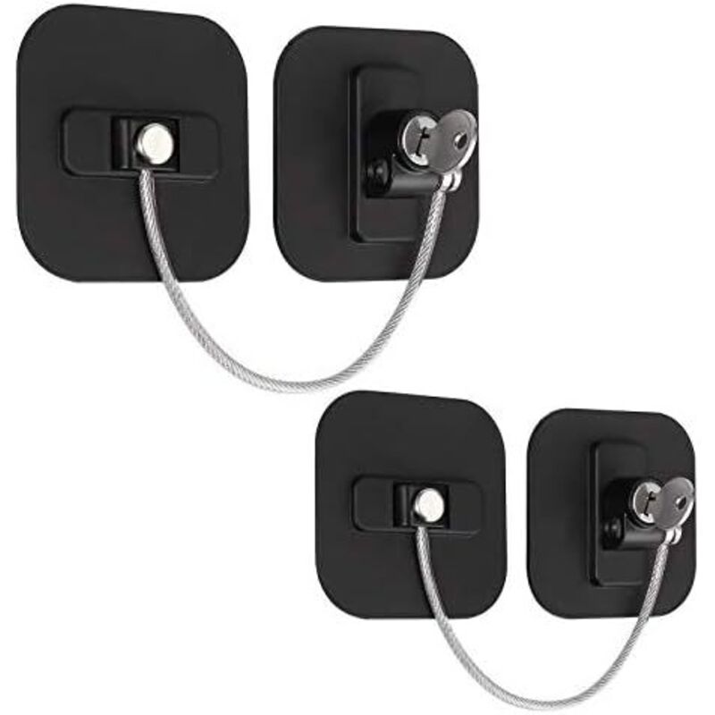 Csparkv - 2 piezas Bloqueo de seguridad para ventanas para niños Bloqueo de ventanas Bloqueo de seguridad para ventanas Correa de seguridad para