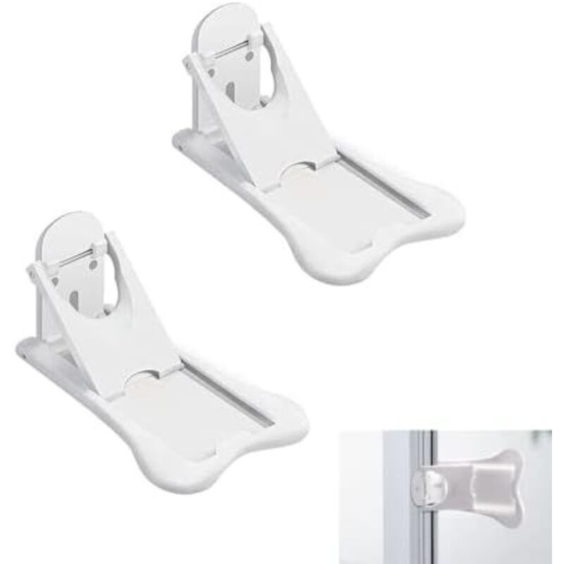 Csparkv - 2 piezas Tope de puerta corrediza, Bloqueo de seguridad para niños para ventanas, Cerraduras de seguridad para puertas corredizas para