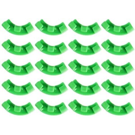 CSPARKV 20 Pièces 90 Cintreuse De Plantes Kit De Manipulation De La Croissance des Plantes Support De Luminaire Mural Liens Végétaux Porte-Tige Plastique Escalader Fournitures De Formation